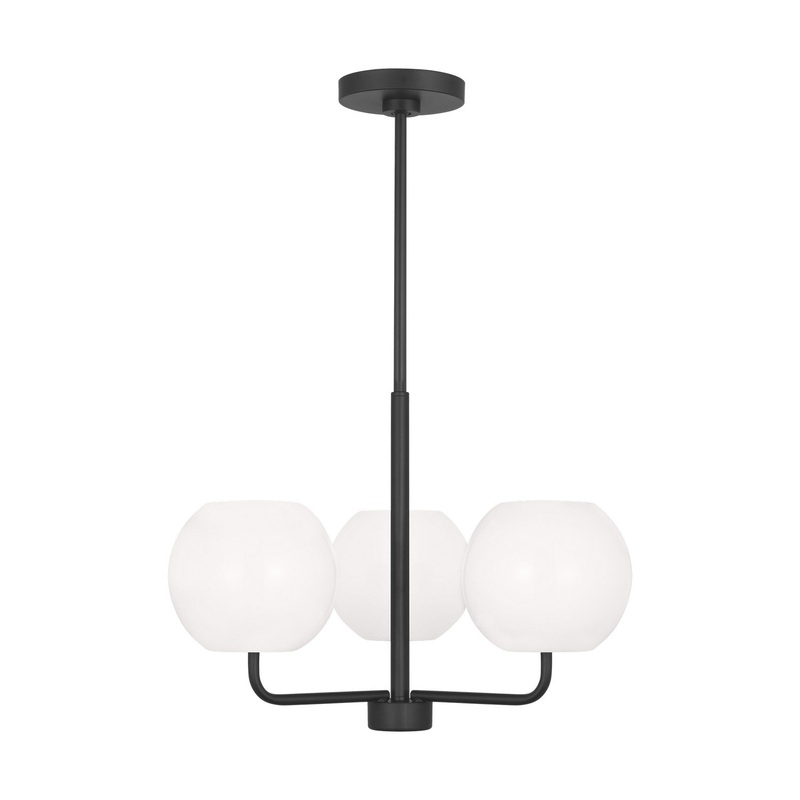 Rory 3-Light Chandelier in Midnight Black