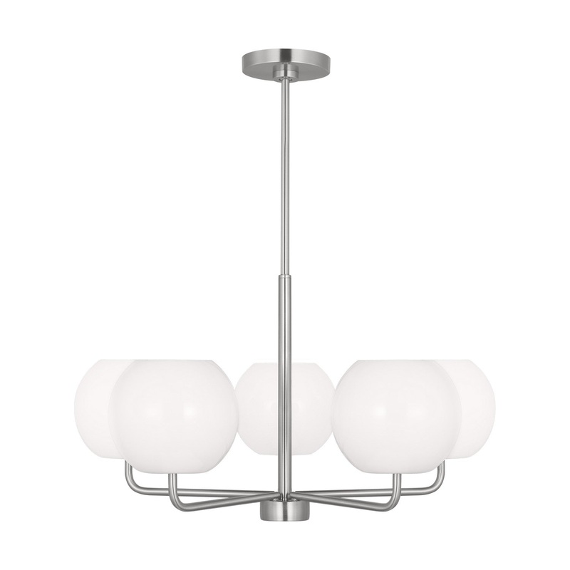 Rory 5-Light Chandelier in Brushed Steel