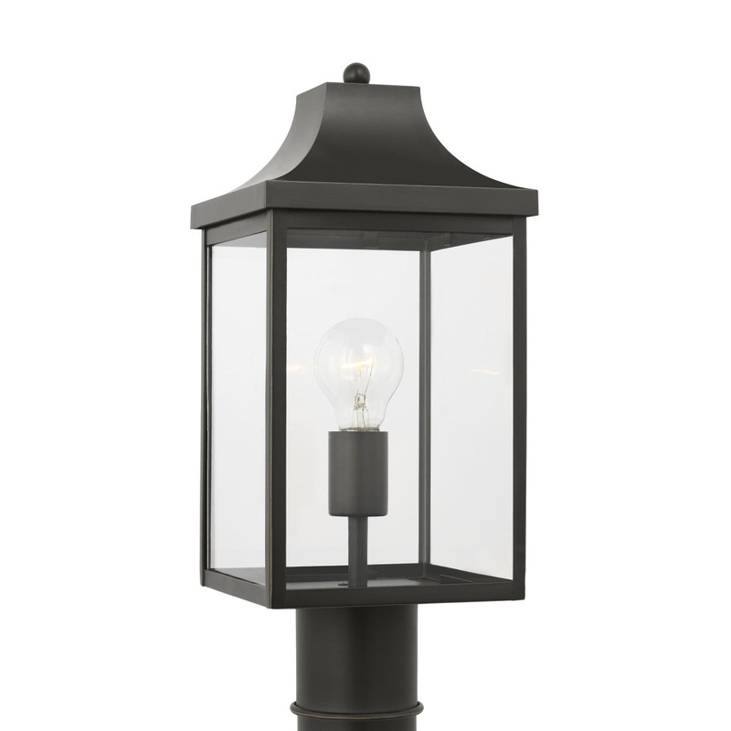 Saybrook 1-Light Post Mount in Antique Bronze