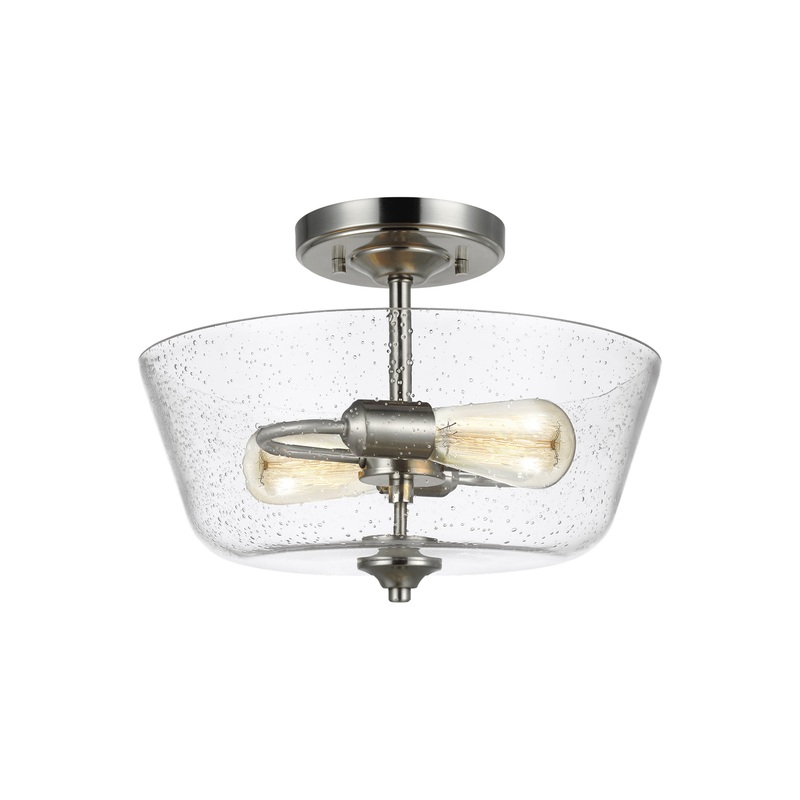 Belton 2-Light Ceiling Semi-Flush Mount