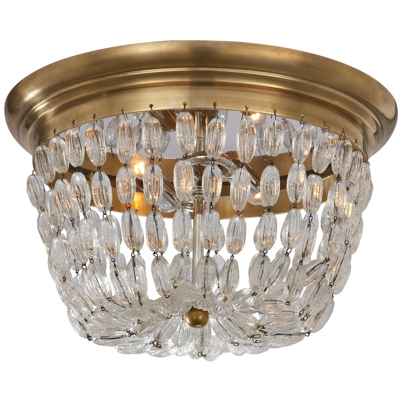 Paris Flea Market 13" 2-Light Flush Mount