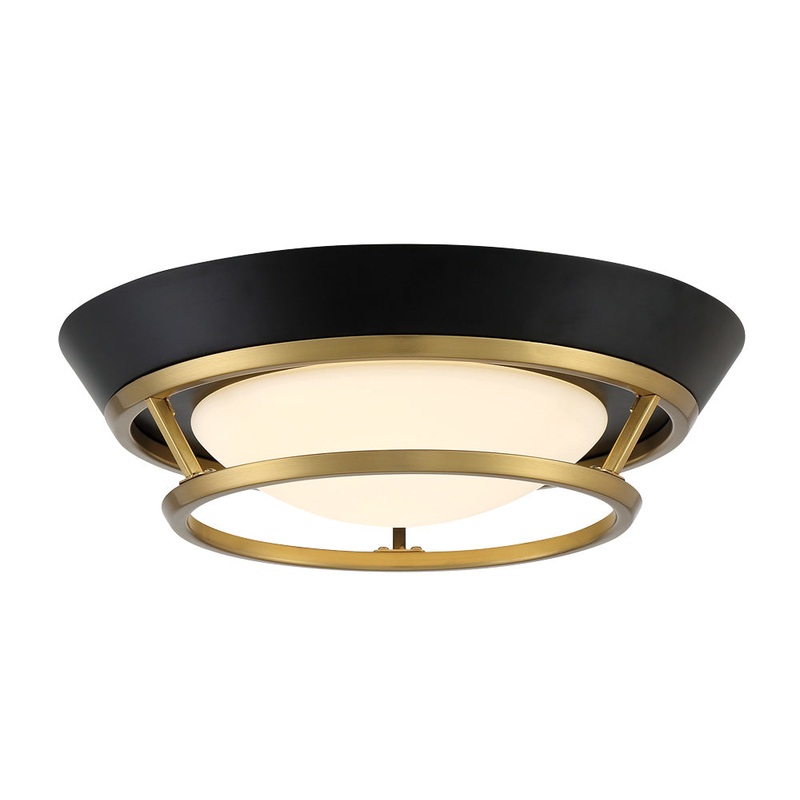 Beam Me Up! LED Flush Mount in Sable Bronze Patina
