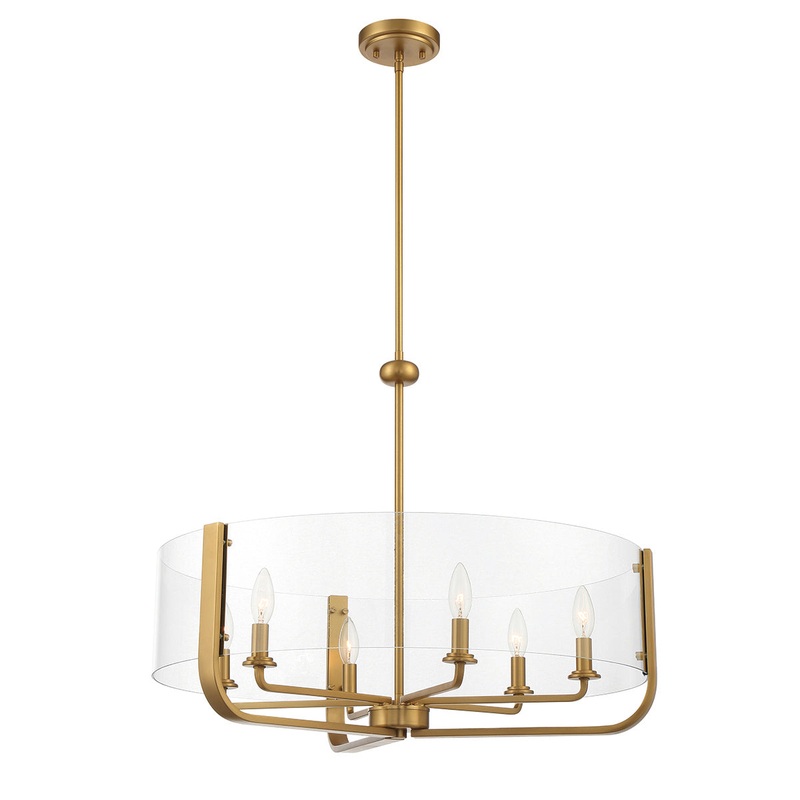 Campisi 6-Light Chandelier in Brass