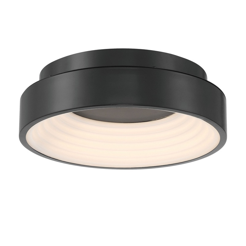 Conc LED Flush Mount in Coal
