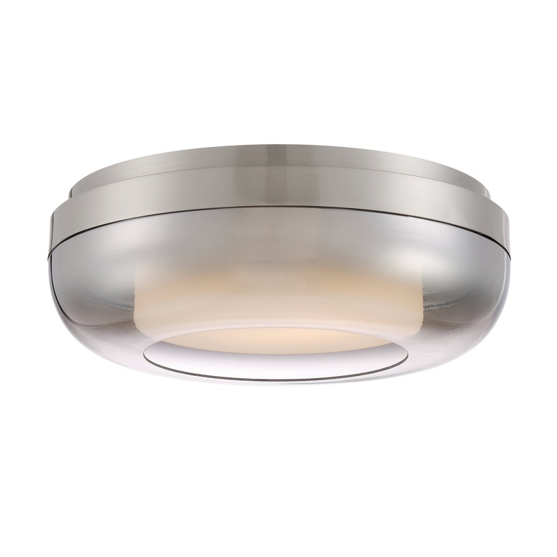 First Encounter Family LED Flush Mount in Brushed Nickel