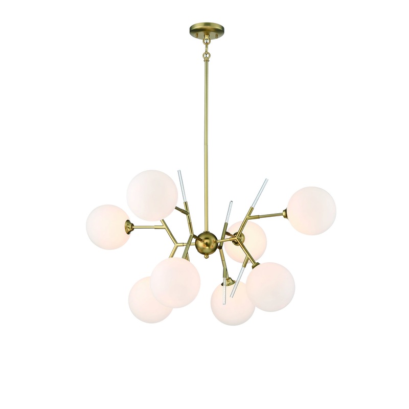 Polares 8-Light Chandelier in Honey Gold