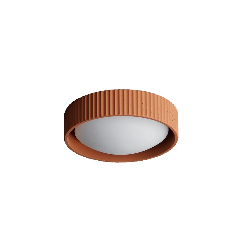 Souffle LED Flush Mount in Terra Cotta
