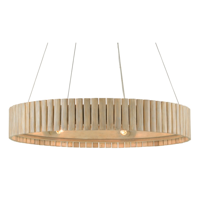 Tetterby 6-Light Chandelier in Light Taupe & Smokewood