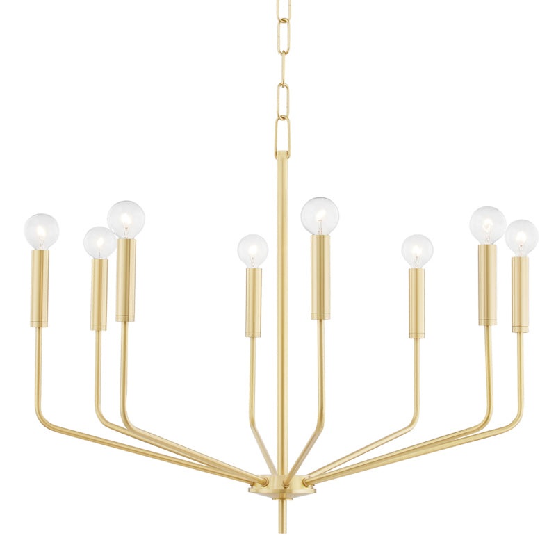 Bailey 8-Light Chandelier in Aged Brass