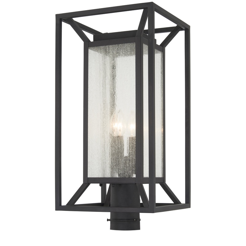 Harbor View 4-Light Post Mount in Sand Coal