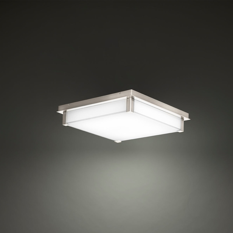 Polar LED Flush Mount in Brushed Nickel