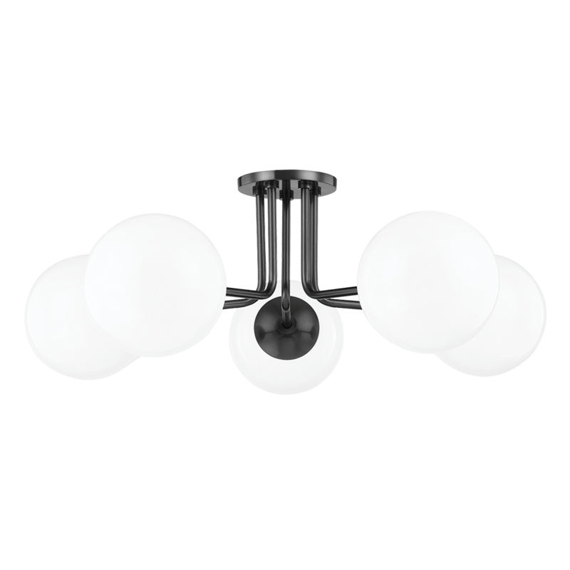 Stella 5-Light Semi Flush Mount in Old Bronze