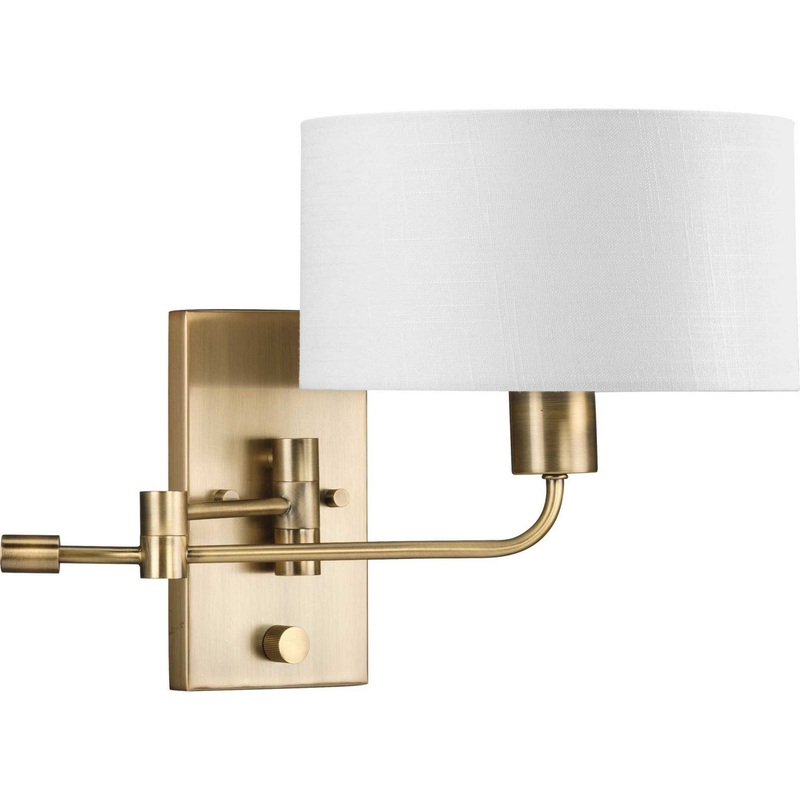 Carrick 1-Light Wall Bracket in Vintage Brass
