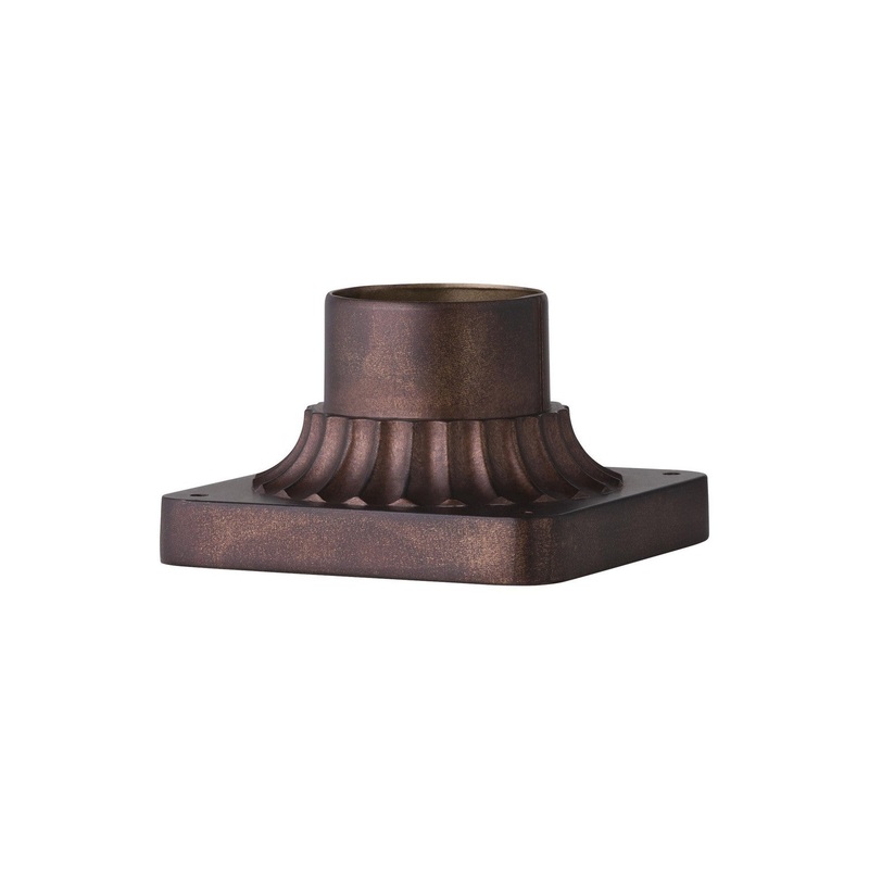 Outdoor Pier Mount in Copper Oxide