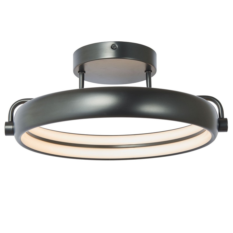 Rave LED Flushmount in Matte Black