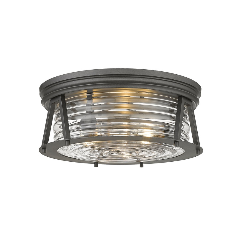 Cape Harbor 3-Light Flush Mount in Bronze