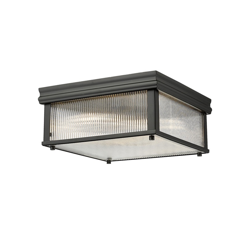 Carnaby 4-Light Flush Mount in Matte Black