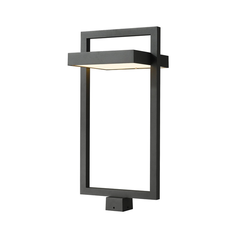 Luttrel LED Outdoor Post Mount in Black