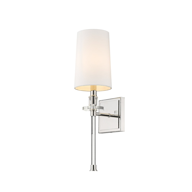 Sophia 1-Light Wall Sconce in Polished Nickel