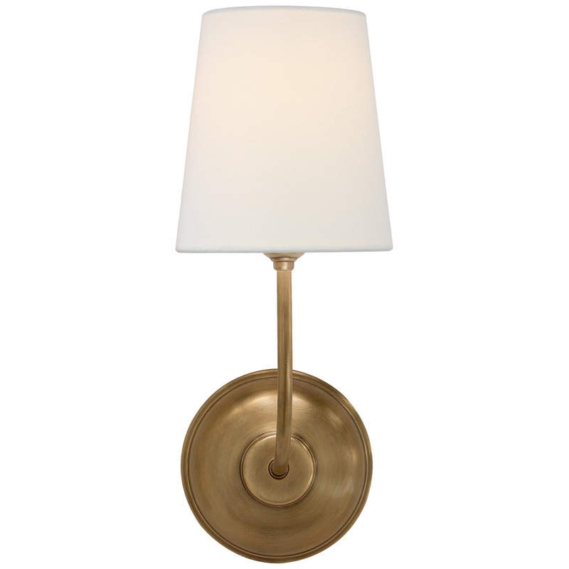 Vendome 1-Light Wall Sconce in Hand-Rubbed Antique Brass