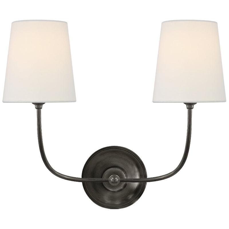 Vendome 2-Light Wall Sconce in Bronze
