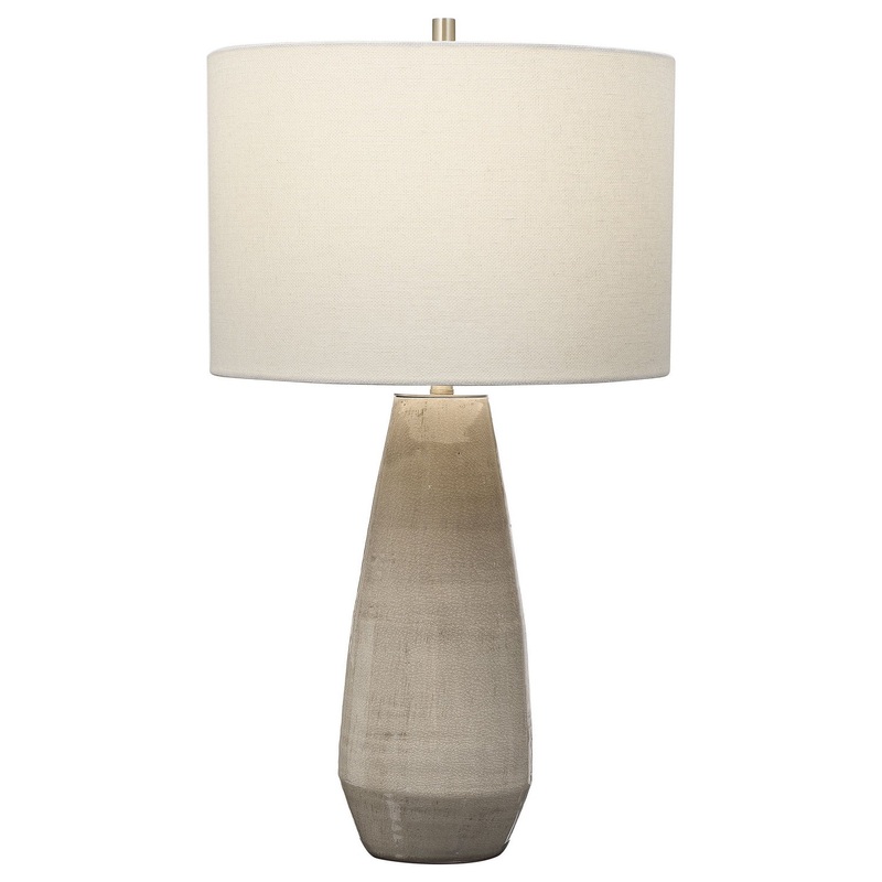 Volterra 1-Light Table Lamp in Antique Brushed Brass