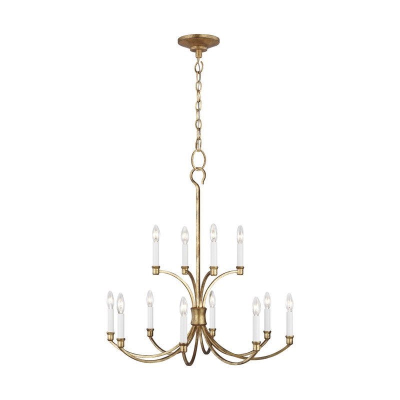 Westerly 12 Light Chandelier in Antique Gild