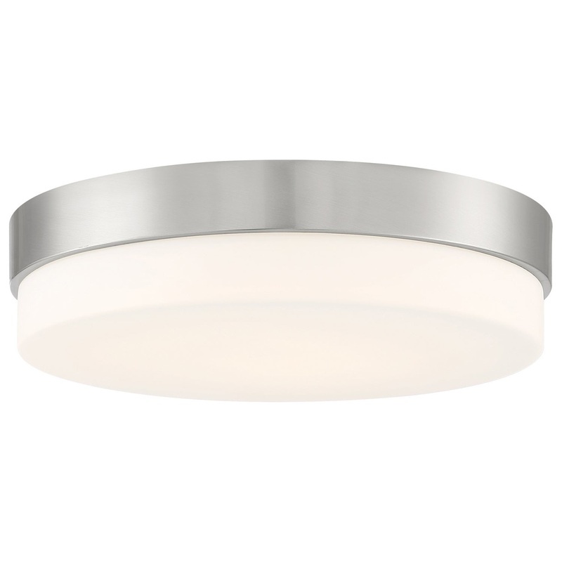 Roma LED Flush Mount in Brushed Steel