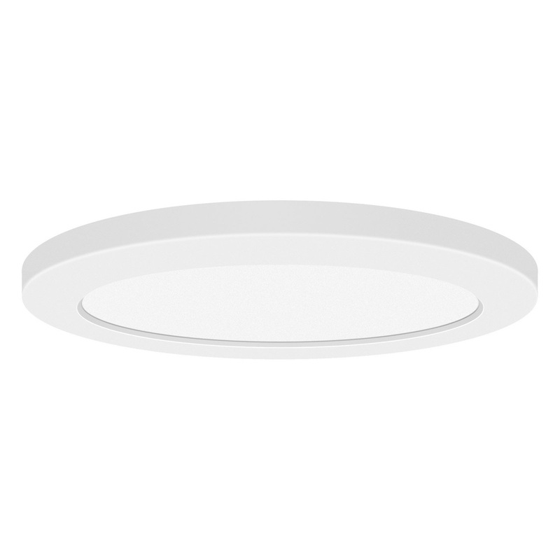Slim LED Flush Mount in White
