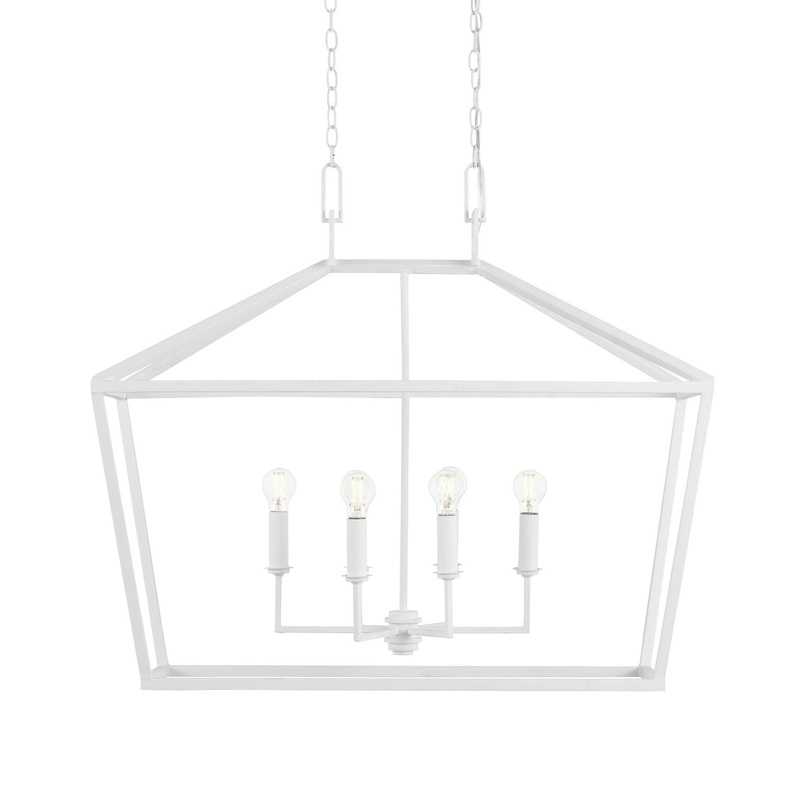 Denison 6-Light Chandelier in Gesso White