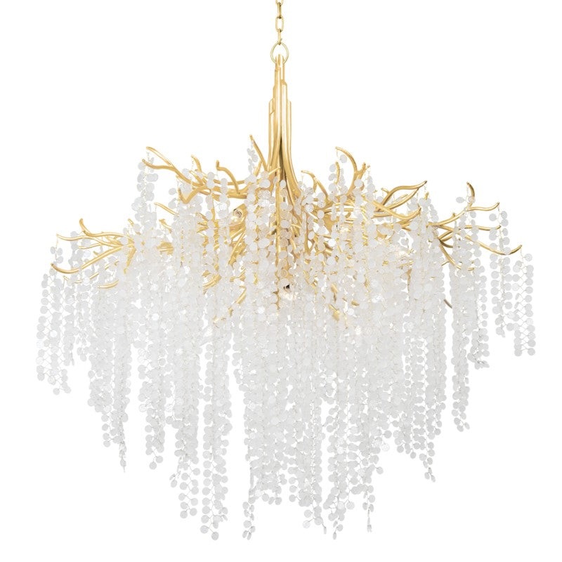 Genoa 12-Light Chandelier in Gold Leaf