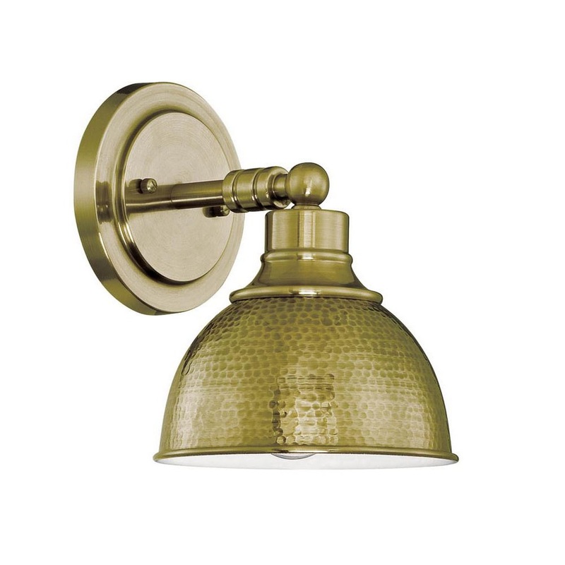 Timarron 1-Light Wall Sconce in Legacy Brass