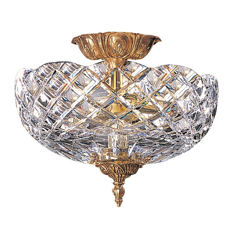 2 Light Ceiling Mount in Olde Brass