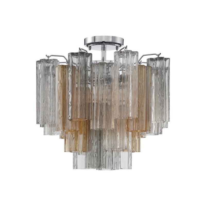 Addis 4-Light Ceiling Mount in Polished Chrome