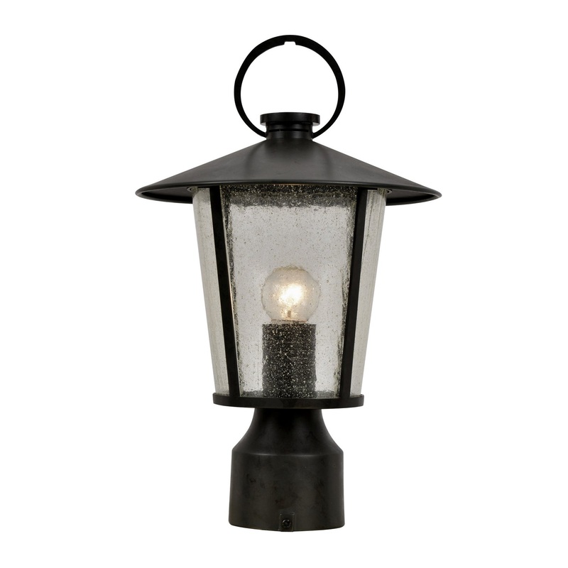 Andover 1-Light Post Mount in Matte Black