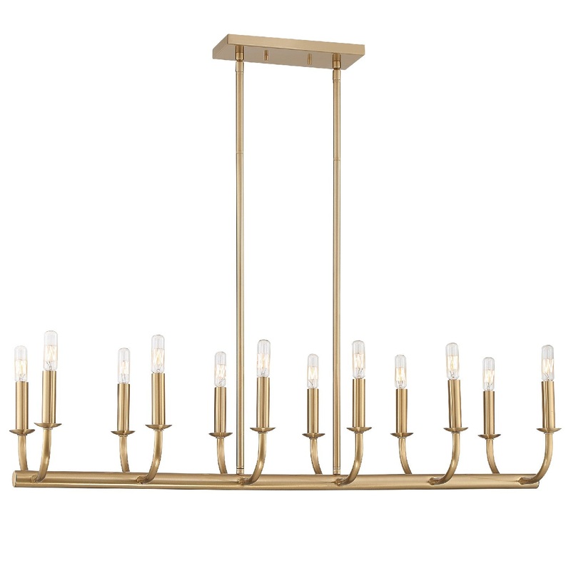 Bailey 12-Light Chandelier in Aged Brass