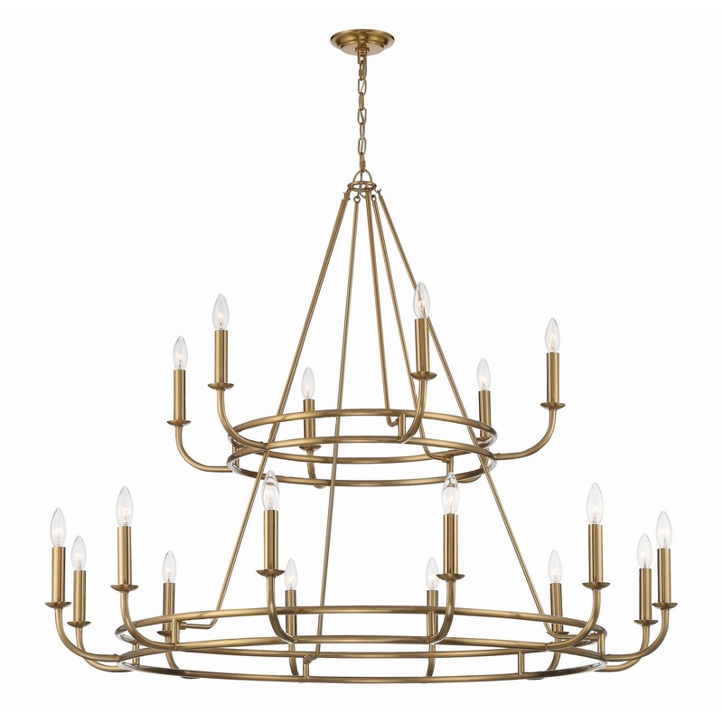 Bailey 18-Light Chandelier in Aged Brass