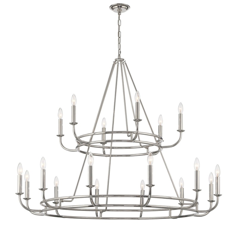 Bailey 18-Light Chandelier in Polished Nickel
