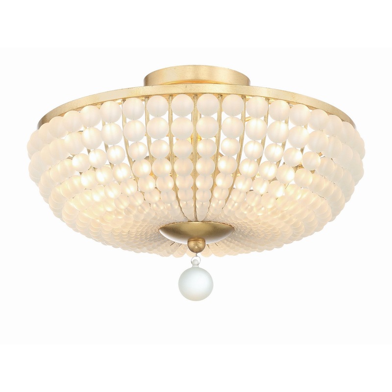 Bella 3-Light Ceiling Mount in Antique Gold