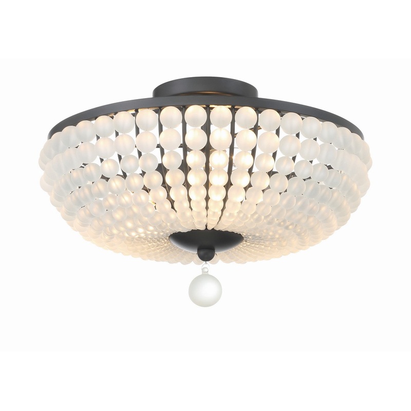 Bella 3-Light Ceiling Mount in Matte Black