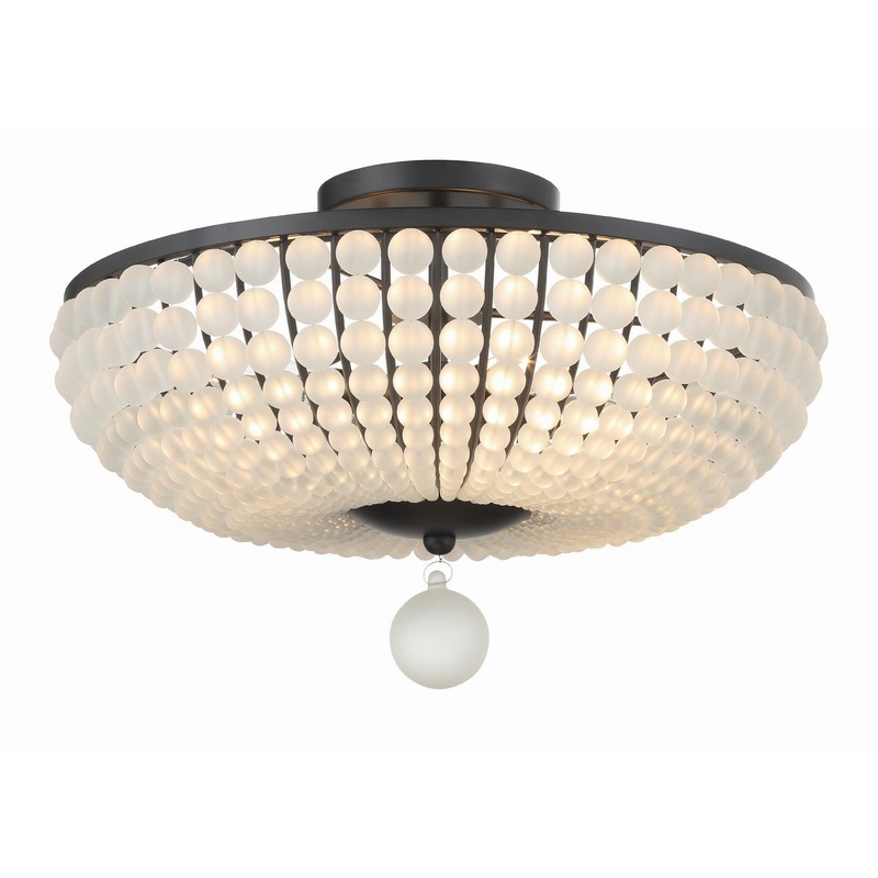 Bella 4-Light Ceiling Mount in Matte Black