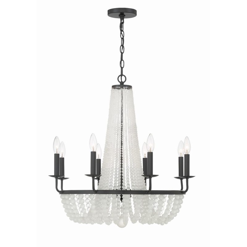 Bella 8-Light Chandelier in Matte Black