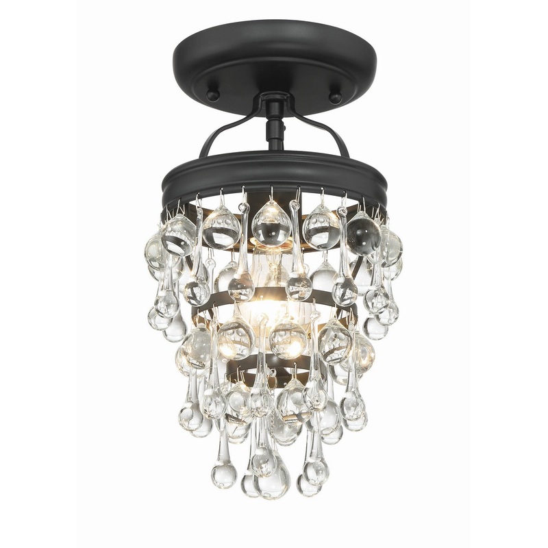 Calypso 1-Light Ceiling Mount in Matte Black