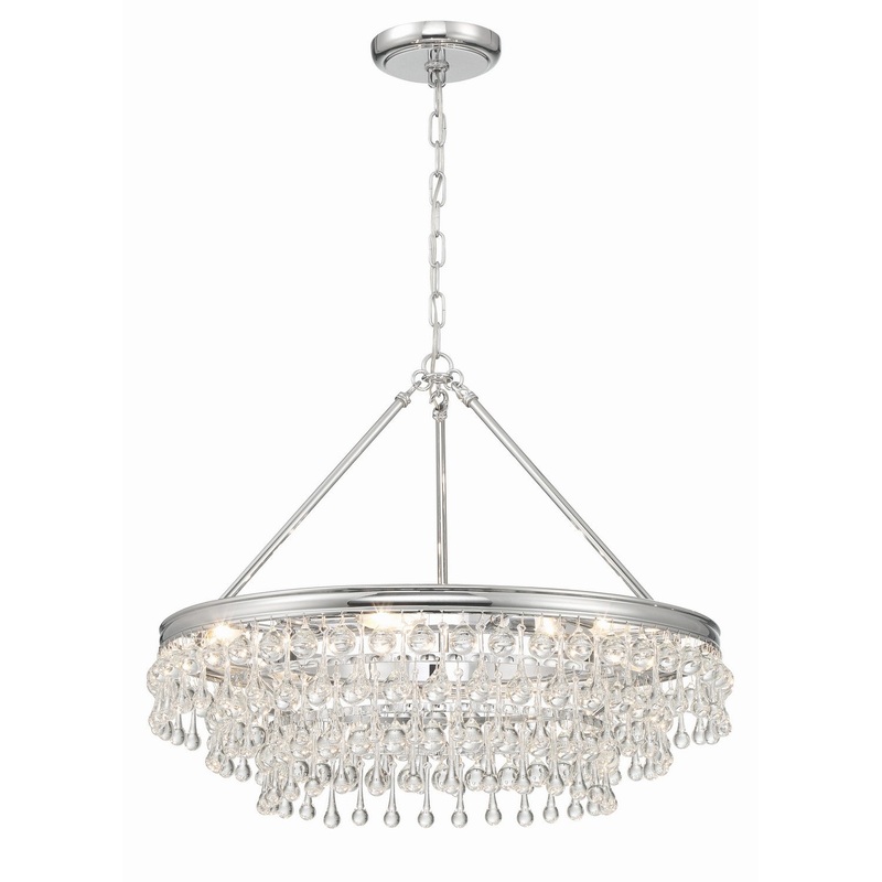 Calypso 6-Light Chandelier in Polished Chrome
