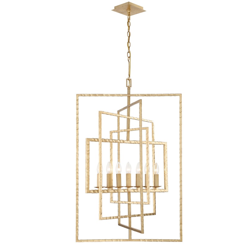 Capri 7-Light Chandelier in Antique Gold