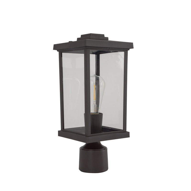 Resilience 1-Light Post Mount in Bronze
