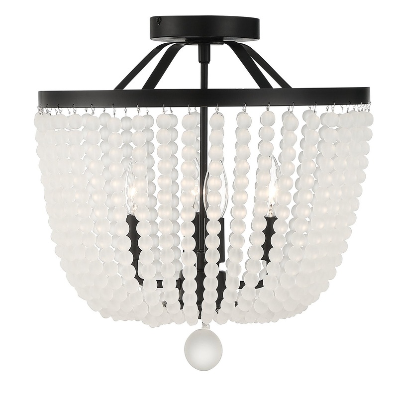 Rylee 4-Light Ceiling Mount in Matte Black