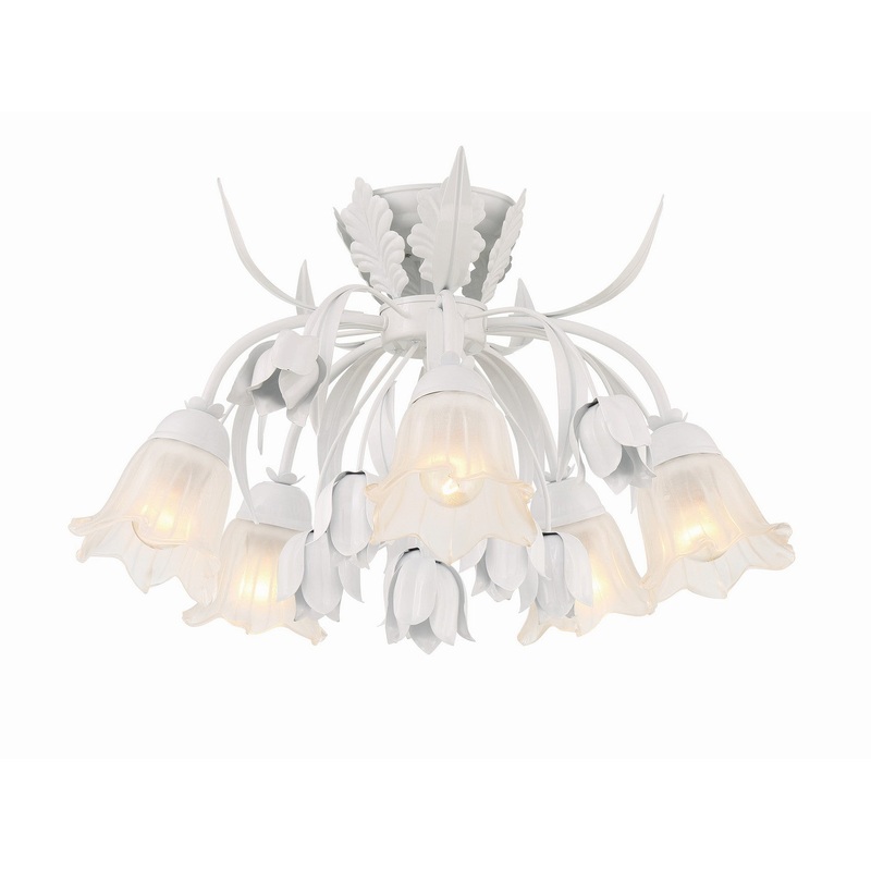 Southport 5-Light Ceiling Mount in Wet White