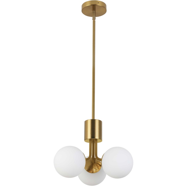 Amanda 3-Light Chandelier in Aged Brass