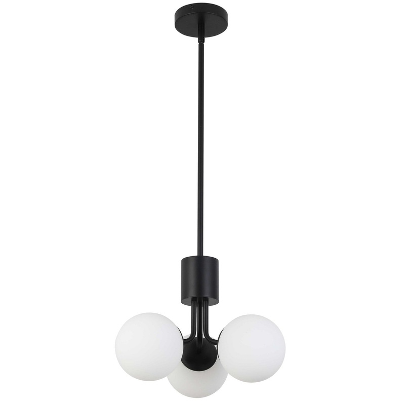 Amanda 3-Light Chandelier in Matte Black
